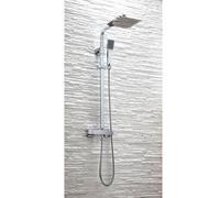 UK Homeliving Uk Home Living Avalon New Range Offer Price Square Rigid Riser Shower Chrome