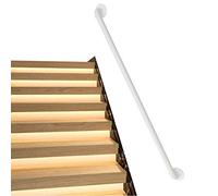 UK Industrial Pipe Handrail Kit - Non-Slip Stair Handrails for Indoor/Outdoor Steps 450 cm White Complete Set for Safety & Style