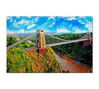 Uk Jigsaw Puzzle 1000 Piece Uk England The Clifton Suspension Bridge Bristol Puzzle Game Artwork Travel Souvenir Wooden