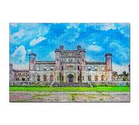 UK Jigsaw Puzzle 200 Piece UK England Lowther Castle and Gardens Penrith Puzzle Game Artwork Travel Souvenir 35x25CM