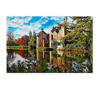 UK Jigsaw Puzzle 2000 Piece UK England Scotney Castle Garden Royal Tunbridge Wells Puzzle Game Artwork Travel Souvenir 70x100cm