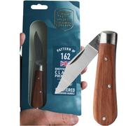 UK Legal Folding Pocket Penknife - Classic Range, Clip Blade 6.5cm, 420H Stainless Steel, Hardwood Triple-Rivet Handle. EDC Knife for Fine, Delicate Work. Everyday Carry. Handmade in Sheffield