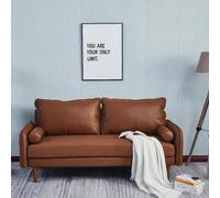 UK Leisure World Brown Three Two Sofa Suites Settee 3 2 Seater Sofa Set Armchair Faux Leather