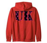 UK Logo s British Rampant Lion Design s Patriotic Apparel Zip Hoodie