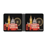 UK London City Landmarks Wallet for Men Minimalist Bifold Wallet | Slim,Credit Card Holder,Front Pocket Wallet,Gifts for Men Women,Stylish,Coin Purse,Money Clip,with Card Slots