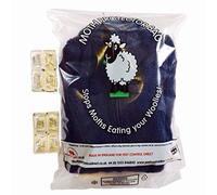 UK Made 8 x Moth Proof Sweater Storage Bags with Lavender Scented Moth Killer Sachets, 200g Polythene, Grip Seal Closure, 15" x 20"