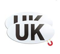 UK Magnetic Car Sticker - Small Size, 13.8 × 7.5cm - UK Sticker for Car Europe Magnet - Removable, Weatherproof & Reusable (2)