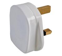 UK Mains Plug, 240V, 13A, WHT, Electrical Standard Mains Plugs Connectors, Qty.1 | 9248 WHT 5A