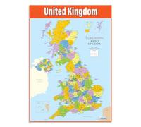 UK Map Geography Poster - EXTRA LARGE - A1 (850mm x 594mm) - Gloss Paper - Secondary School Geography Wall Charts by Daydream Education