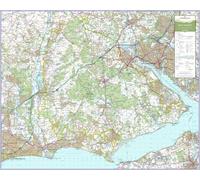 UK National Park Wall Map - New Forest - Large 74cm X 92cm Wall Map - Ordnance Survey Landranger Base, Great For Walkers, Adventures, Explorers And Outdoor Enthusiasts