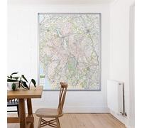 UK National Park Wall Map - The Lake District - Large Aluminum Framed 120cm X 150cm Wall Map - Ordnance Survey's Landranger Base, Great For Walkers, Adventures, Explorers And Outdoor Enthusiasts