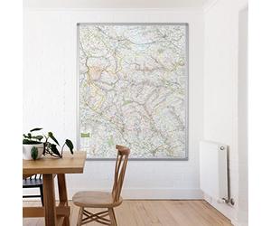 UK National Park Wall Map - The Yorkshire Dales - Large 120cm X 150cm Wall Map - Ordnance Survey Landranger Base, Great For Walkers, Adventures, Explorers And Outdoor Enthusiasts