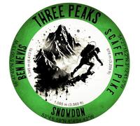 UK National Three Peaks Mountains Trophy - Ben Nevis, Scafell Pike & Snowdon Decorative Vinyl Sticker 2723