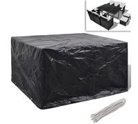 vidaXL Garden Furniture Covers 2pcs 6 Person Poly Rattan 172x113cm UK HOT