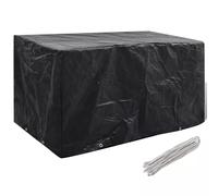 vidaXL 2x Garden Patio Outdoor Backyard Protective Furniture Covers 8 Eyelets