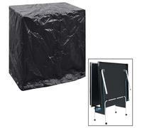 vidaXL Garden Furniture Cover Tabletennis Table 8 Eyelets 160x55x182cm, Black