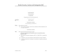 UK Parliament Border Security, Asylum and Immigration Bill Amendments Report, House of Lords, Perfect Binding, 297 x 210 mm, English