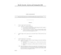 UK Parliament Border Security, Asylum and Immigration Bill Lords Amendments, Perfect Binding, 297 x 210 mm, English, 11 Pages