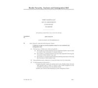 UK Parliament Border Security, Asylum and Immigration Bill Third Marshalled List of Amendments, House of Lords HLB 136 III, Perfect Binding, 297 x 210 mm, 42 Pages