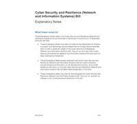 UK Parliament Cyber Security and Resilience Bill Explanatory Notes, House of Commons HCB 329-EN, Perfect Bound, 297 x 210 mm, 74 Pages