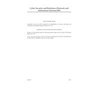UK Parliament Cyber Security and Resilience Bill, House of Commons HCB 329, Perfect Bound, 210 x 297 mm, 100 Pages, English
