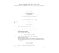 UK Parliament Terminally Ill Adults (End of Life) Bill, House of Lords Marshalled List of Amendments, Perfect Bound, 297 x 210 mm, English (House Of Lords Bills)