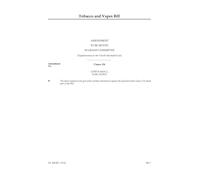 UK Parliament, Tobacco and Vapes Bill Amendment, House of Lords Supplementary Document, Perfect Bound, A4 Size (297 x 210 mm), English, 2025 Edition
