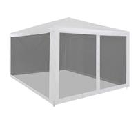 vidaXL Party Tent with 4 Mesh Sidewalls 4x3 m