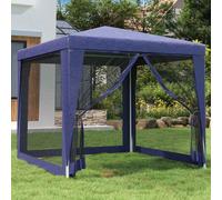 vidaXL Party Tent with 4 Mesh Sidewalls 2.5m White Patio Garden Canopy Gazebo