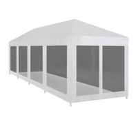 Garden Furniture Set Party Tent with 10 Mesh Sidewalls 12x3 m