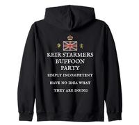 UK PATRIOTIC PROUD GREAT BRITAIN PRIDE BRITISH BUFFOON PARTY Zip Hoodie