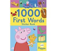 UK Peppa Pig 1000 First Words Sticker Book High Quality