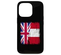 UK Peru Half Flag British Peruvian Heritage Jersey Case for iPhone 13 Pro