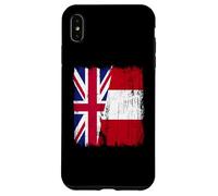 UK Peru Half Flag British Peruvian Heritage Jersey Case for iPhone XS Max