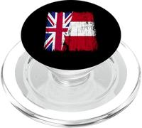 UK Peru Half Flag British Peruvian Heritage Jersey PopSockets PopGrip for MagSafe