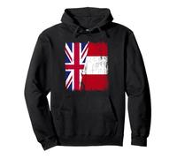 UK Peru Half Flag British Peruvian Heritage Jersey Pullover Hoodie
