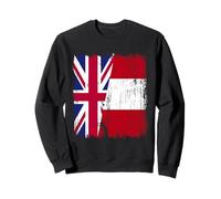 UK Peru Half Flag British Peruvian Heritage Jersey Sweatshirt