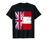 UK Peru Half Flag British Peruvian Heritage Jersey T-Shirt