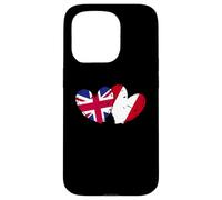 UK Peru Hearts Flag British Peruvian Friendship Case for iPhone 15 Pro