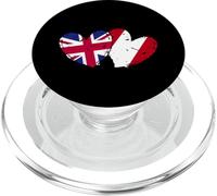UK Peru Hearts Flag British Peruvian Friendship PopSockets PopGrip for MagSafe