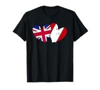 UK Peru Hearts Flag British Peruvian Friendship T-Shirt