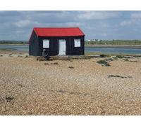 UK Photo Poster Print A4 / 12"x8" Hut at Rye Harbour This hut is on the shingle next to the entra c2014