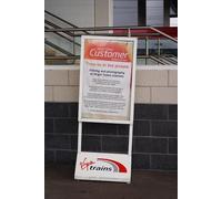 UK Photo Poster Print A4 / 12"x8" Sign at Wolverhampton Railway Station Nice to see a railway com c2010