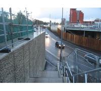 UK Photo Poster Print A4 / 12"x8" Steep new steps Basingstoke Built during the construction of a c2015