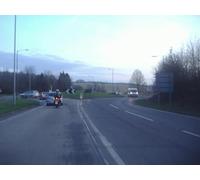 UK Photo Print 8"x6" Approaching the roundabout on Ware Road Chapmore End c2012