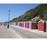 UK Photo Print 8"x6" Beach Huts near Bournemouth Pier Bournemouth c2012