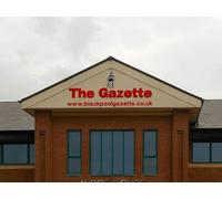 UK Photo Print 8"x6" Blackpool Gazette Offices (Avroe House) Squires Gate c2012