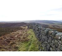 UK Photo Print 8"x6" Dry stone wall going down Cloudy Crags Rugley c2013