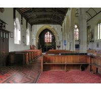 UK Photo Print 8"x6" St Martin's Parish Church, Nave Nibley Green c2012