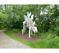 UK Photo Print 8"x6" Stegosaurus, Teesaurus Park Billingham c2016